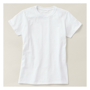 Cuello redondo manga corta <span class=keywords><strong>Mujer</strong></span> <span class=keywords><strong>Camiseta</strong></span> básica en blanco T camisa de ventas - Product Image 6