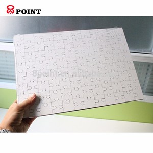 12 miếng giáo dục trẻ em bằng gỗ trống nhuộm có thể in câu đố đồ chơi thăng hoa ghép hình câu đố - Product Image 4