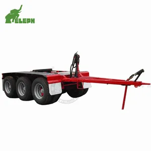 2 axles lines heavy duty drawbar & semi 40TON flatbed & lowbed Towing Remorque Dolly trailer For Sale (customized)