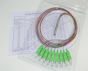 De las 1:<span class=keywords><strong>4</strong></span> a las 1:8 las 1:16 Mini tipo de tubo de acero de fibra óptica PLC Splitter con conector SC - Product Image 4