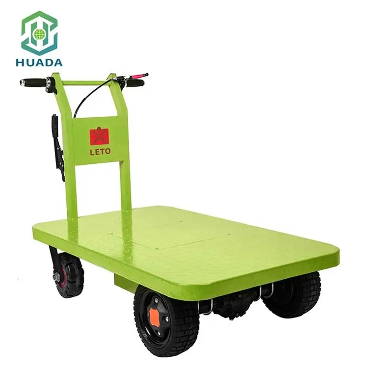 electric transport trolley mini platform warehouse electric garden trolley