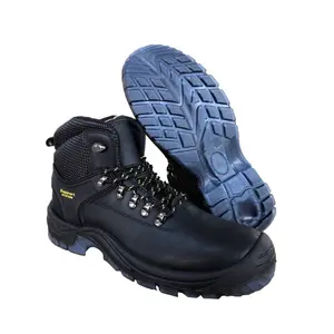 गर्म बिकने वाले भैंस के चमड़े के पीयू टीपीयू सोल औद्योगिक सुरक्षा जूते सुरक्षा वॉटर प्रूफ एंटी स्लिप वर्क जूते