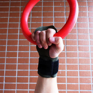 Protetor de mão de couro bovino para <span class=keywords><strong>crossfit</strong></span>, ginástica, guarda, palma, luva para flexão de barra, levantamento de peso - Product Image 6