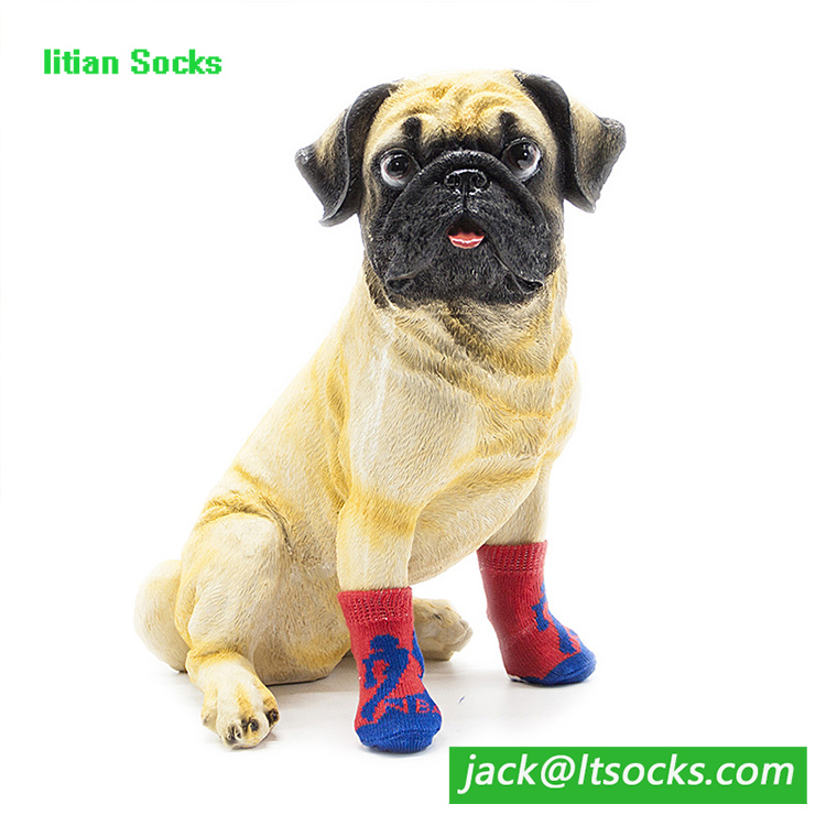 Открытый водонепроницаемый противоскользящие Хлопковые вязаные милые носки для собак