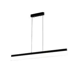 Simple modern office LED pendant light that can be splice