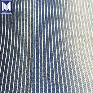 italy 8oz 270gsm light weight cheap stock 100% cotton striped patchwork pattern denim fabric colombia