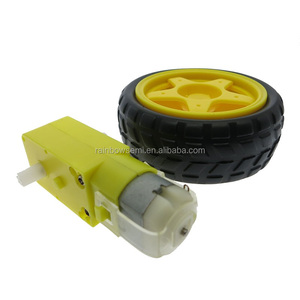 Motor de <span class=keywords><strong>la</strong></span> deceleración de <span class=keywords><strong>la</strong></span> CC + ruedas de apoyo smart car chasis, ruedas de automóviles/robot - Product Image 3