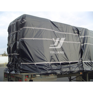 トラックカバー用ステンレスDリング付き18オンス防水PVCビニール鋼タープ - Product Image 1
