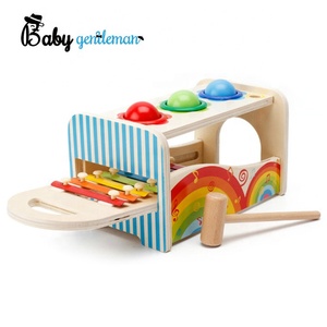 2018 Drôle bébé livre et robinet en bois jouets musicaux avec coulissant <span class=keywords><strong>xylophone</strong></span> Z07117A - Product Image 2