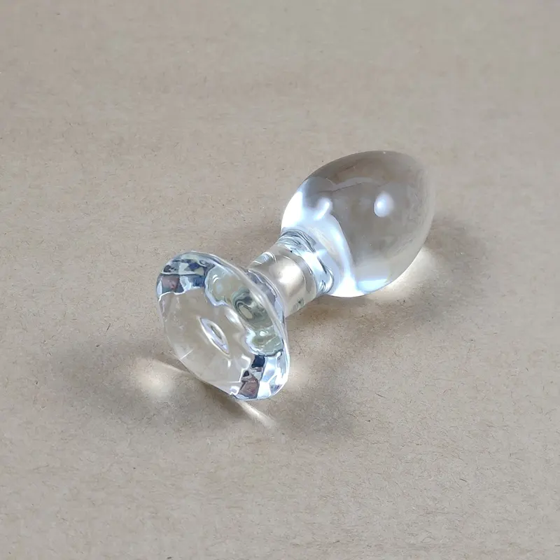 High Quality Diamond Base Shape Glass Anal Butt Plug