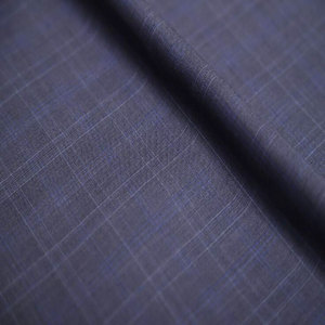 Tissu de costume <span class=keywords><strong>pour</strong></span> garçons et femmes en laine peignée à carreaux Dobby, doublure en poly laine tissée - Product Image 2