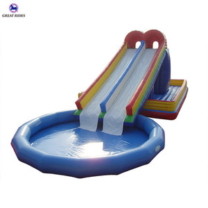 Comercial parque <span class=keywords><strong>infantil</strong></span> al aire libre <span class=keywords><strong>grande</strong></span> inflable toboganes del Parque Acuático en venta - Product Image 2