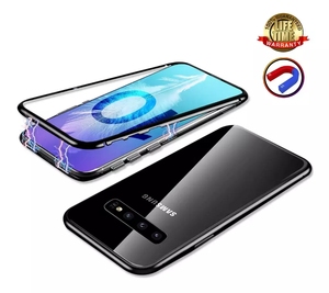 Ốp Nam Châm Kim Loại Hai Mặt Kính 360, Ốp Điện Thoại Hấp Thụ Hoàn Toàn Từ Tính Cho Samsung S10 S9 S8 Plus <span class=keywords><strong>Note</strong></span> <span class=keywords><strong>8</strong></span> <span class=keywords><strong>Note</strong></span> 9 - Product Image 4