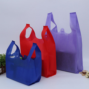 Envío rápido nuevo venir camiseta de calidad superior bolsas de compras no tejido proveedor en China - Product Image 2