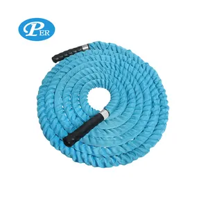 Battle Rope With Nylon Cover Battle Ropes Blue Cross Fit Fighting Rope