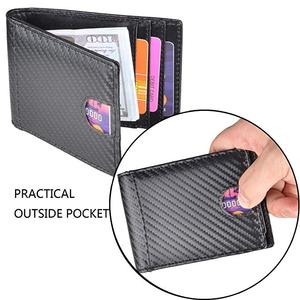 Portafogli Slim da <span class=keywords><strong>Uomo</strong></span> con Fermasoldi in Fibra di Carbonio, <span class=keywords><strong>Portafoglio</strong></span> RFID in Pelle - Product Image 6