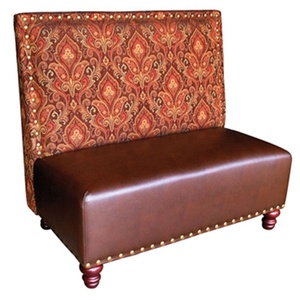 Moderno de cuero sintético de cuero blanco <span class=keywords><strong>restaurante</strong></span> cabinas circular banquette - Product Image 2