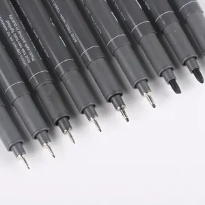 गर्म बेच ड्राइंग मार्कर पेन ठीक लाइन कलम सुई ड्राइंग रंगीन के लिए मार्कर सेट