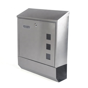 newspaper apartment stainless steel letter collection flap Large mailbox cover