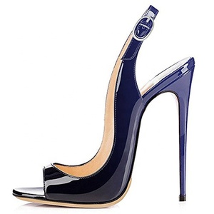 <span class=keywords><strong>Sandali</strong></span> <span class=keywords><strong>con</strong></span> <span class=keywords><strong>Tacco</strong></span> Alto da Donna, Scarpe Eleganti da Lavoro, Peep Toe, Stiletto, Slingback, Tacchi Alti per Donne - Product Image 5