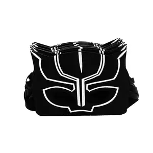 Herbruikbare Eco Vriendelijke Vilt Maskers Vilt Black Panther Maskers Voor Kinderen