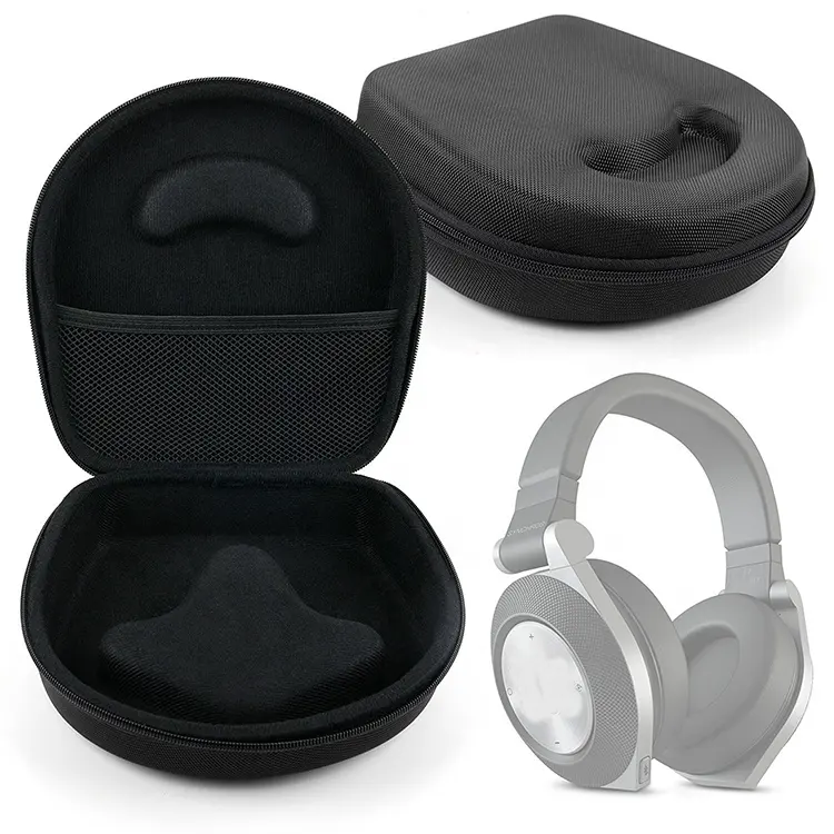ISO BSCI Factory Eco-friendly large capacity custom headphone case for headphone and eva headphone case