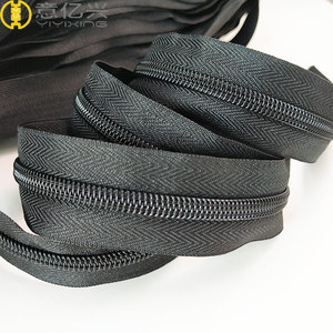 En gros Faite sur commande de Haute Qualité #5 Noir En Nylon À Longue Chaîne Glissière Bobine Rouleau Pour Vente - Product Image 5