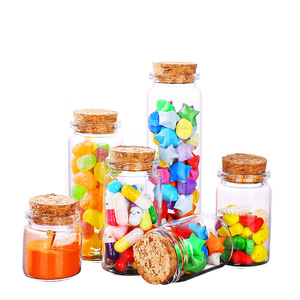 Tubes à fond plat <span class=keywords><strong>en</strong></span> <span class=keywords><strong>verre</strong></span> de 37mm, <span class=keywords><strong>avec</strong></span> bouchons de <span class=keywords><strong>liège</strong></span>, 6 pièces - Product Image 5