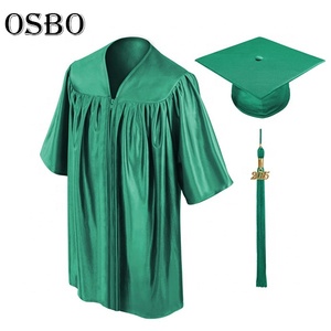 Venta al por mayor barato colorido niños en edad preescolar brillante vestido de graduación y gorra para niño - Product Image 3