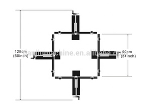 Lebih Murah 24x24 inci Manual layar sutra cetakan bingkai Mesh alat perenggang mesin peregangan - Product Image 3