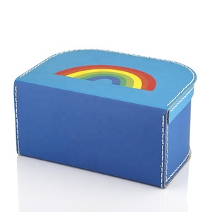 Carton Rétro <span class=keywords><strong>Vintage</strong></span> En Plastique Poignée de <span class=keywords><strong>Couture</strong></span> Enfants Mini Valise Cadeau Boîte - Product Image 2