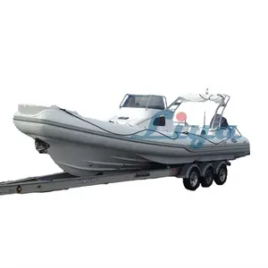 Liya 8.3 m/27.2ft motor boot stijve romp opblaasbare luxe rib speedboot