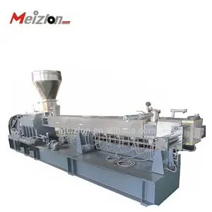 Resin auxiliary making compounding twin screw extruder pp ps abs wpc plastic pelet machine wood pellet