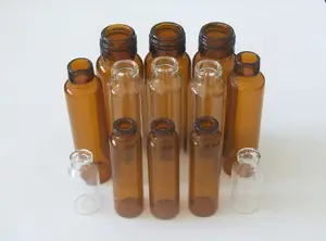 Supply Amber Low Borosilicate Glass Bottle Glass Vial For Injection 20ml Glass Vials