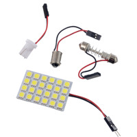 Ampoule LED T10 Ba9s 5050 24SMD pour intérieur de voiture, lumière blanche, lampe de plafond, ampoule de coffre, carte PC, lumières de lecture, ampoules de plafond