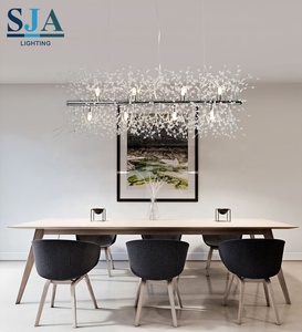 Bedroom Crystal LED G9 Silver Golden Color Pendant Light <strong>Chandelier</strong> with 360 Beam Angle - Product Image 1