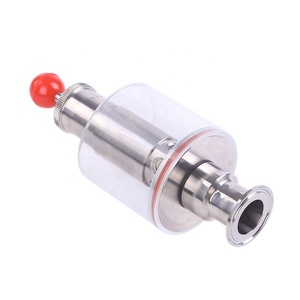 Vannes d'échappement verticales aseptiques stériles de qualité sanitaire en acier inoxydable 304, à triple serrage, TC50,5 mm, 25,4 mm, 1 pouce, pour l'industrie de la brasserie - Product Image 2
