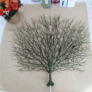V-3074 di alta qualità piante artificiali nero corallo ramo di plastica del fiore ramo di albero artificiale ramo di corallo per la decorazione domestica