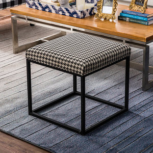 <span class=keywords><strong>Tabouret</strong></span> repose-pieds carré en métal avec tissu, multifonctionnel, <span class=keywords><strong>de</strong></span> style loft, confortable, pour siège <span class=keywords><strong>de</strong></span> repos - Product Image 3
