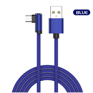Offre Spéciale 2019 fabriqué en Chine En Nylon tressé longue 1.8 m usb de charge rapide Coude <span class=keywords><strong>fil</strong></span> câble de données - Product Image 1