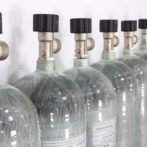 स्कूबा डाइविंग 6.8L 300bar कार्बन लिपटे श्वास हवा डाइविंग सिलेंडर, ग्लास फाइबर टैंक - Product Image 1