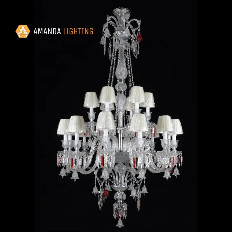 Vintage Bacarat Baroque Chandelier Crystal Chandelier Lighting For Wedding Centerpiece Decor