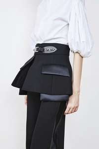 A2799 gonna con cintura di linea Set di <span class=keywords><strong>pantaloni</strong></span> da <span class=keywords><strong>donna</strong></span> <span class=keywords><strong>pantaloni</strong></span> <span class=keywords><strong>neri</strong></span> estate <span class=keywords><strong>donna</strong></span> a vita alta alla moda <span class=keywords><strong>pantaloni</strong></span> dritti alla moda - Product Image 3