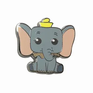 Sur mesure Animal Belle Éléphant Logo Drôle Épinglette