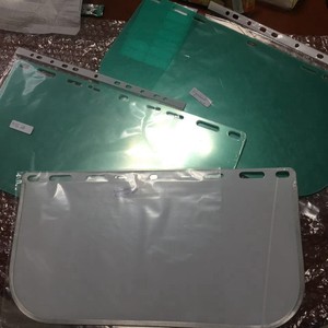 Helm Visor plastik setengah wajah kustom pelindung mata OEM pelindung wajah pemotong rambut untuk dijual - Product Image 6