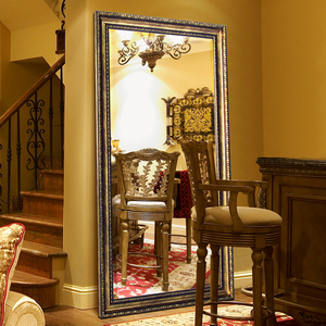 Européenne Antique Style En Plastique Cadre Rectangle <span class=keywords><strong>Plein</strong></span> Longueur Mur <span class=keywords><strong>Miroir</strong></span> sur <span class=keywords><strong>Pied</strong></span> <span class=keywords><strong>Miroir</strong></span> - Product Image 1