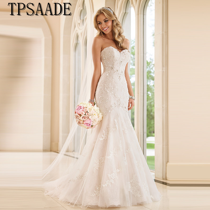 Lace Overlay for Wedding Dress - Elegant Sweetheart Gown