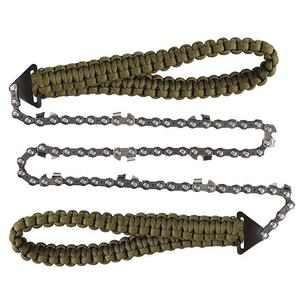24-Inch <span class=keywords><strong>Pocket</strong></span> Kettingzaag Draad Zaag Outdoor Survival Gear Opvouwbare Kettingzaag Met Parachute Koord Hand Voor Bomen - Product Image 1