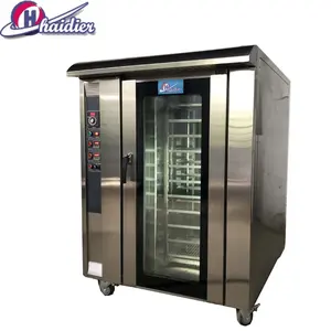 Pizza Elektrische Convectie Commerciële Oven Broodrooster 12 Trays Rotary Ovens