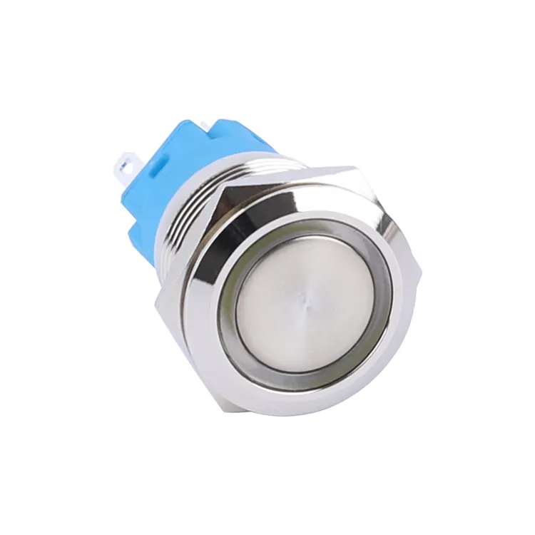19mm Metal push button switch 12V 5A alternate ON-OFF car LED switch stainless steel waterproof